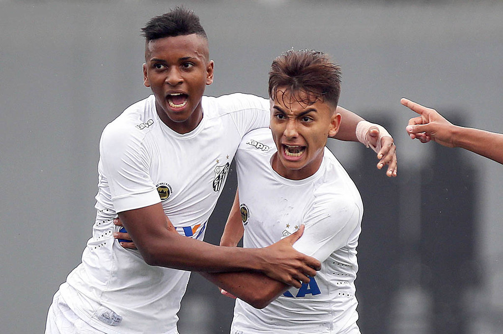 Lucas Lourenço e Rodrygo foram parceiros na base do Santos