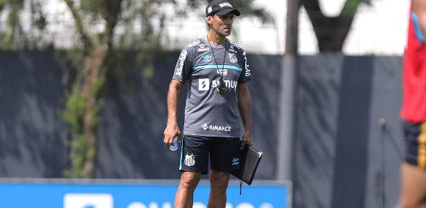 Fabián Bustos trabalha para recuperar bom momento do Santos na temporada. (Foto: Twitter do Santos)