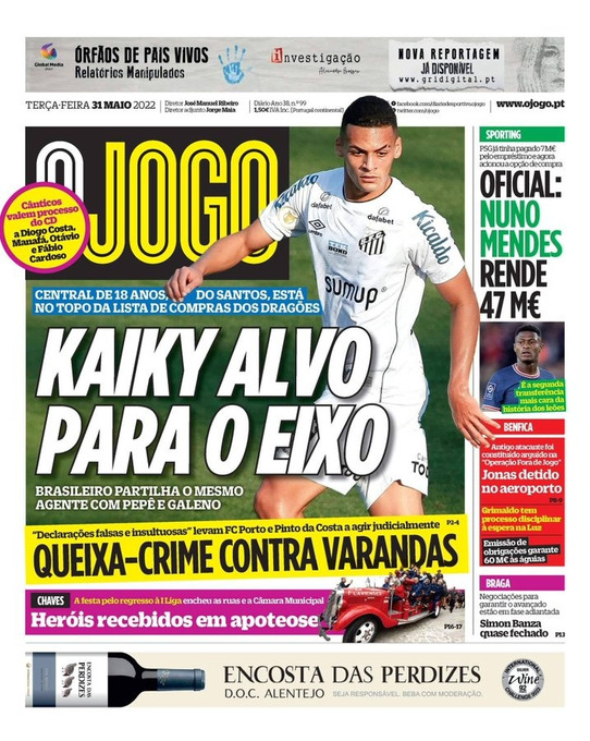 Kaiky jornal Santos