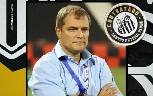 Diego AGuirre, técnico do Santos.
