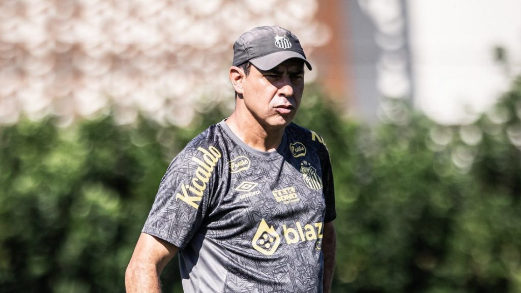 Fotos: Raul Baretta/ Santos FC - Carille tem preocupação no Santos diante de desempenho abaixo