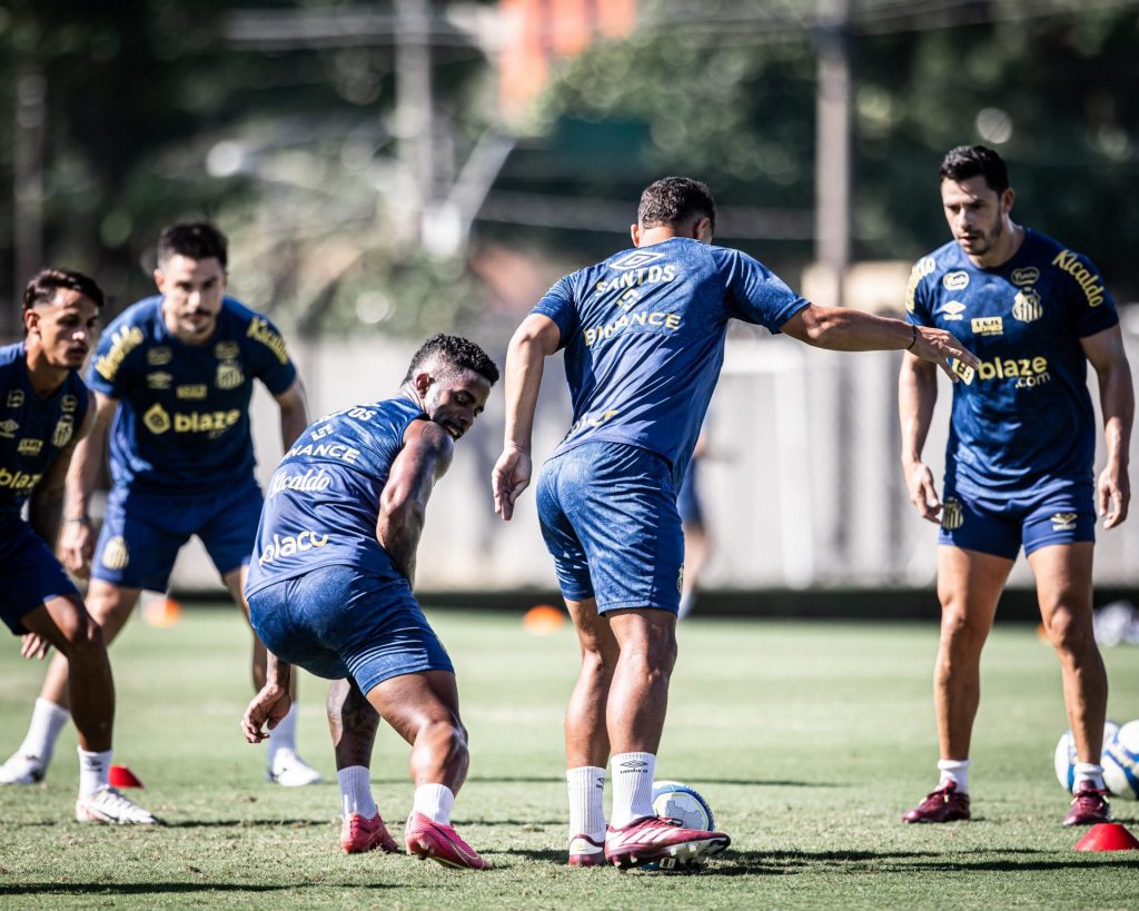 Santos treinando