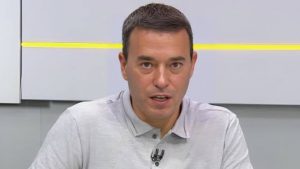 Foto: Reprodução/SporTV - André Rizek faz alerta no Santos após mais uma derrota no Brasileirão