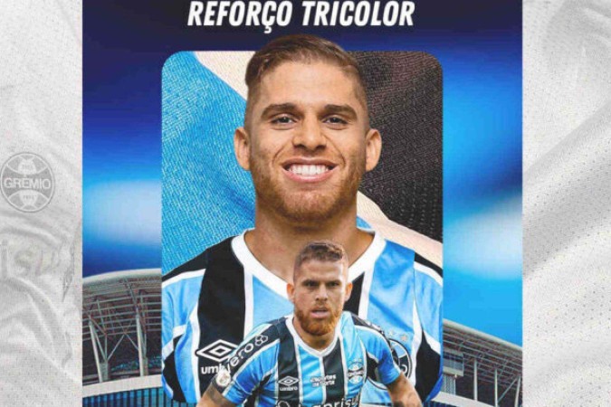 Cuéllar anunciado pelo Grêmio - Foto: Grêmio