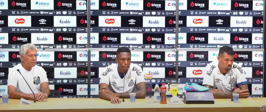 Luisão e Zé Ivaldo sendo apresentados no Peixe - SFC TV