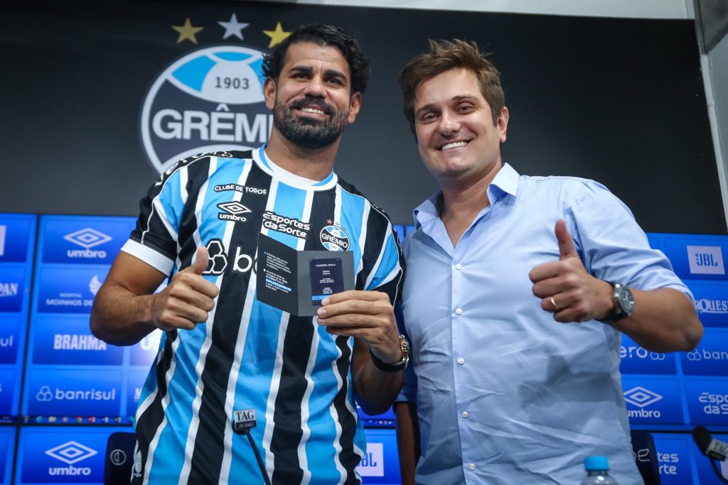 Diego Costa jogou no Grêmio - FOTO: LUCAS UEBEL/GREMIO FBPA
