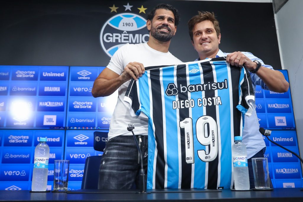 Diego Costa jogou no Grêmio - FOTO: LUCAS UEBEL/GREMIO FBPA