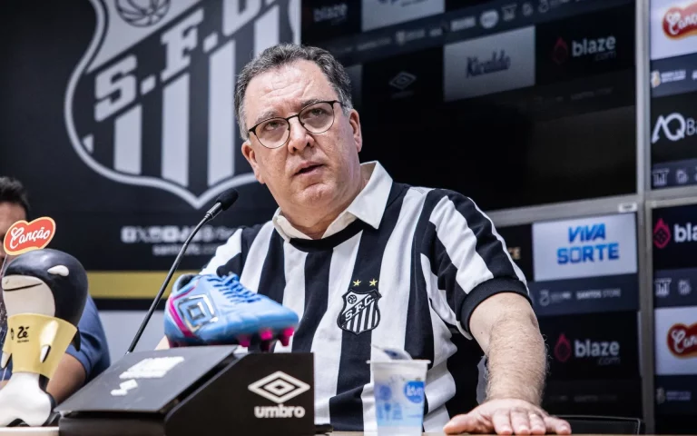 Marcelo Teixeira, presidente do Santos - Foto: Raul Baretta