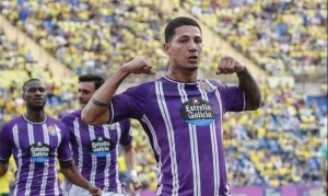 No Santos? Marcos André, atacante do Valladolid - Foto: Valladolid