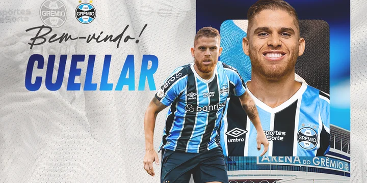 Cuéllar anunciado pelo Grêmio - Foto: Grêmio