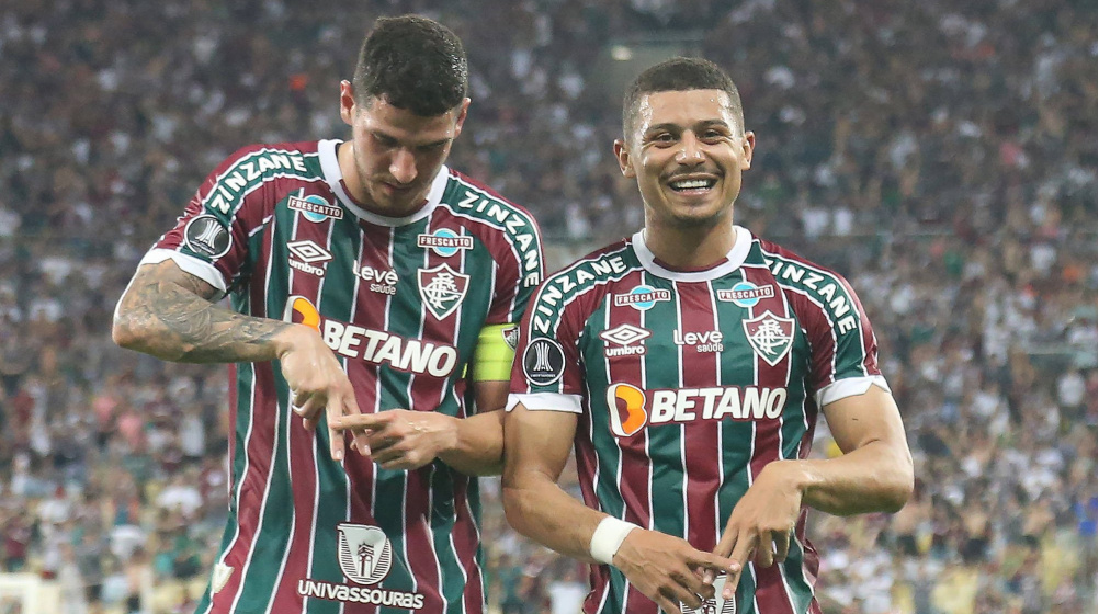Nino e André no Fluminense e um deles foi sondado no Santos - Foto: Fluminense