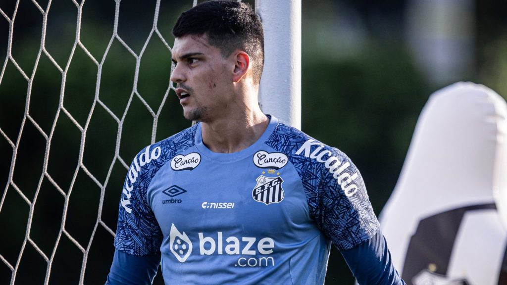 Gabriel Brazão no Santos - Foto: Raul Baretta