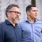 Cleber Xavier e Pedro Martins no Santos