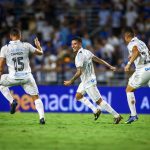 Grêmio e SAntos - Foto: LUCAS UEBEL/GREMIO FBPA