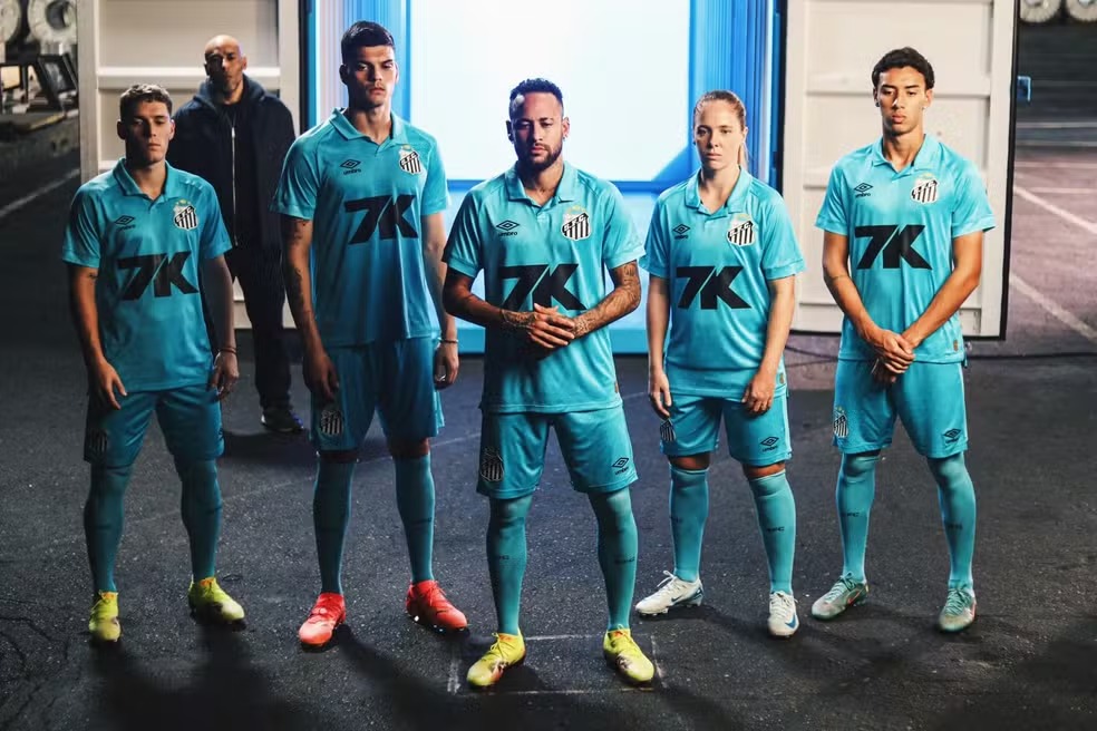 Camisa azul santos Neymar - Foto: Divulgação