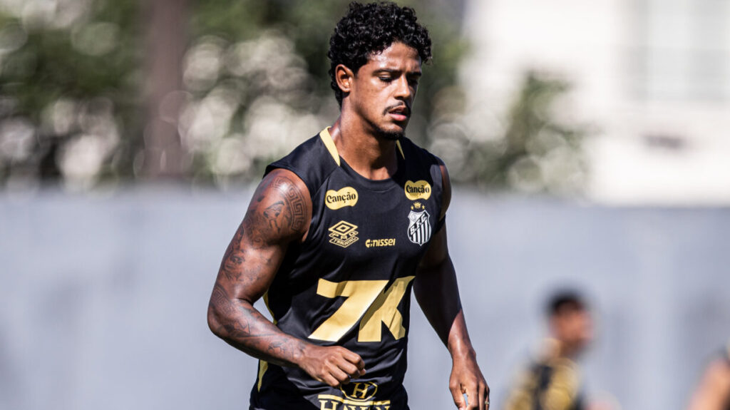 Andrey Quintino no Santos - Foto: Raul Baretta/ Santos FC