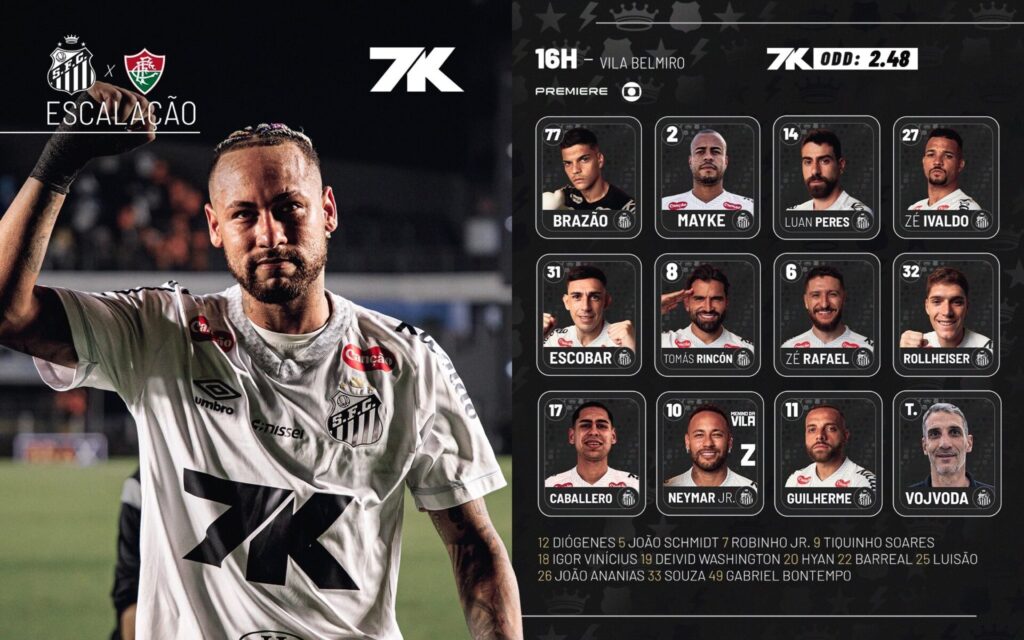 Escalação do santos