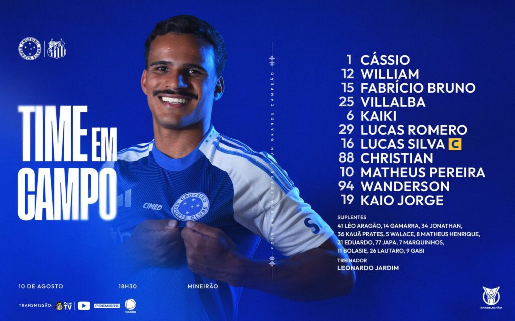 Foto: Redes Sociais - Escalação Santos