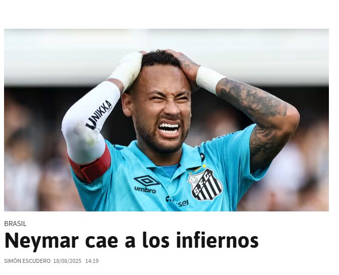 Neymar Santos - Foto: Reprodução AS