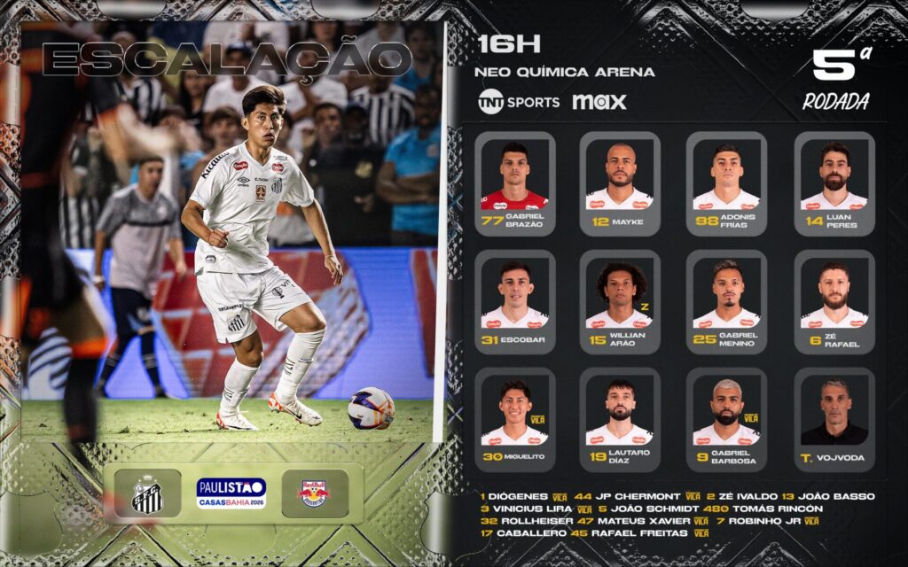 Foto: Redes Sociais Santos FC