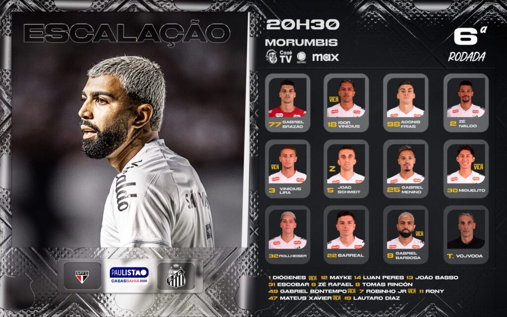 Foto: Redes Sociais Santos FC