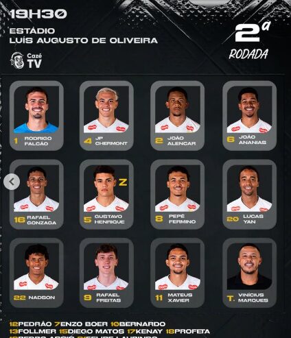 Foto: Redes sociais Santos FC