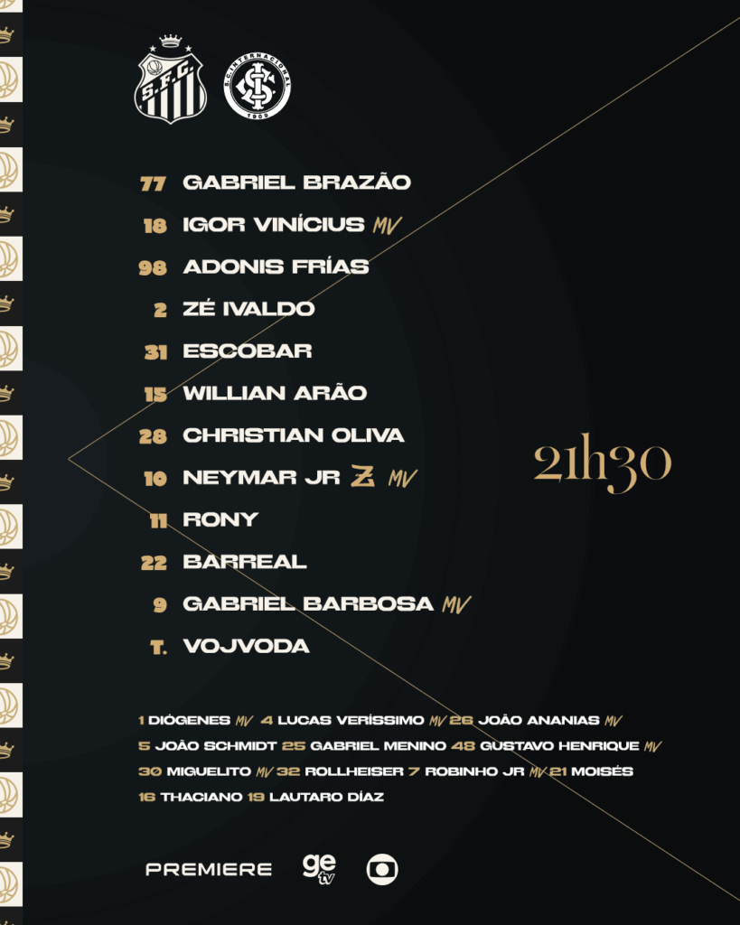 Foto: Redes sociais Santos fc