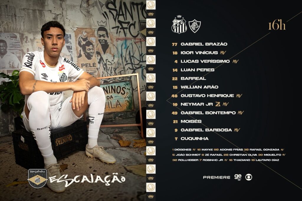 Escalação do santos